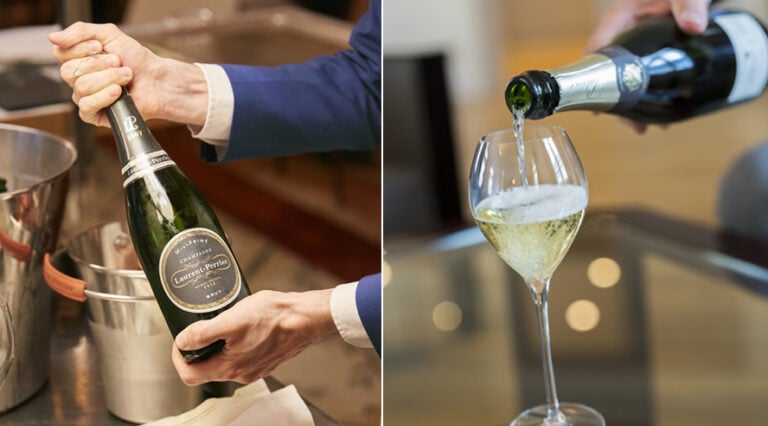 The art of opening a bottle of champagne