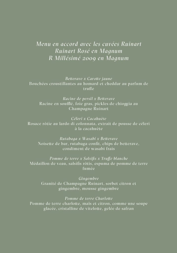 Menu Royal Monceau - Champmarket