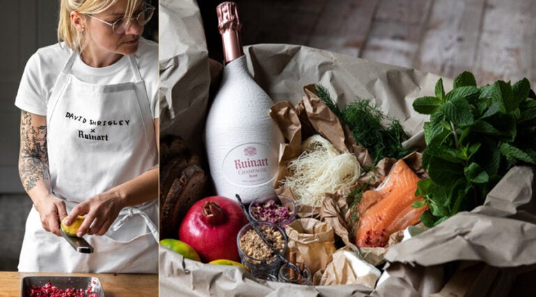 Le menu Ruinart Rosé à préparer chez soi par Ecaterina Paraschiv - Champmarket