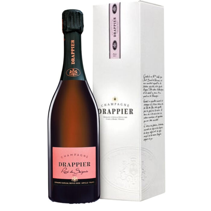 Drappier Rosé de Saignée Bottle with gift box