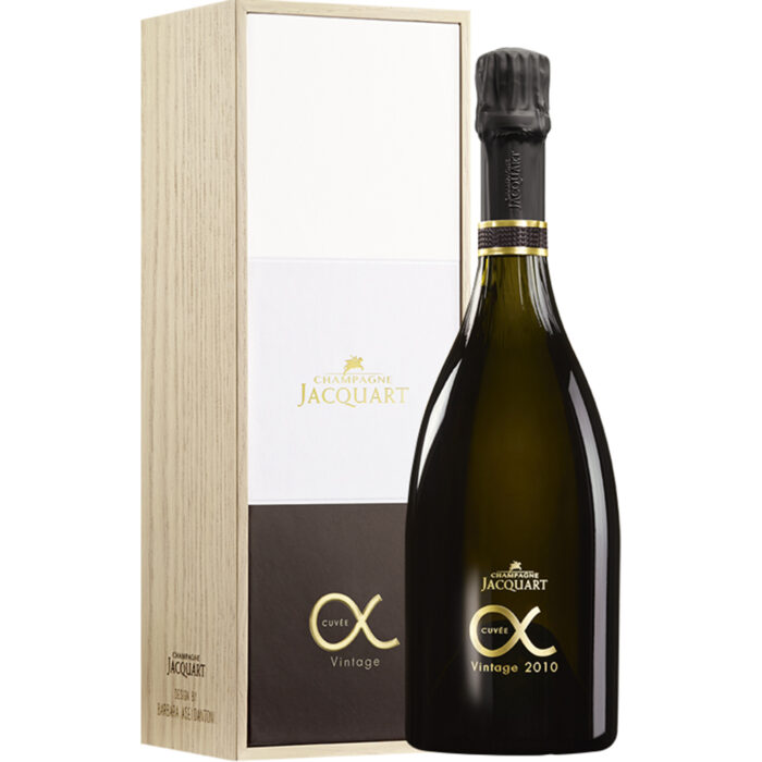 Champagne Jacquart Cuvée Alpha Vintage bouteille avec coffret - Champmarket