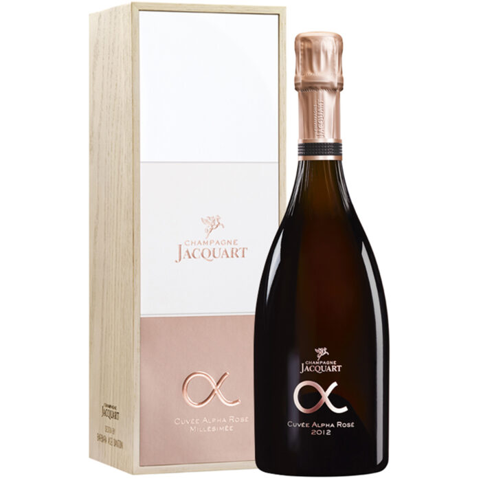 Champagne Jacquart Cuvée Alpha Rosé Vintage 2012 bouteille avec coffret - Champmarket
