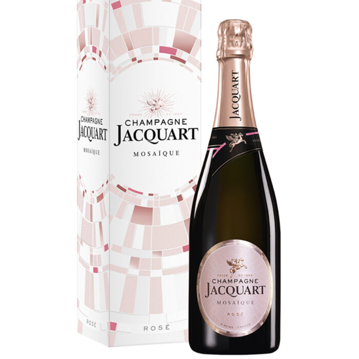 Champagne Jacquart Mosaïque Rosé Bouteille avec étui - Champmarket