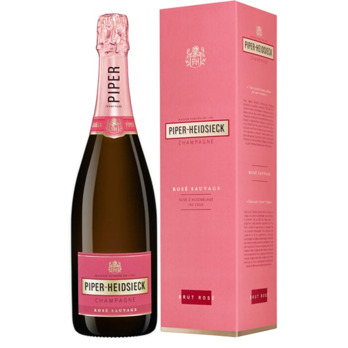 Champagne Piper-Heidsieck Rosé Sauvage Bouteille avec étui - Champmarket