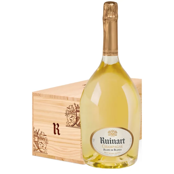 Champagne Ruinart Blanc de Blancs Jéroboam avec Caisse Bois - Champmarket
