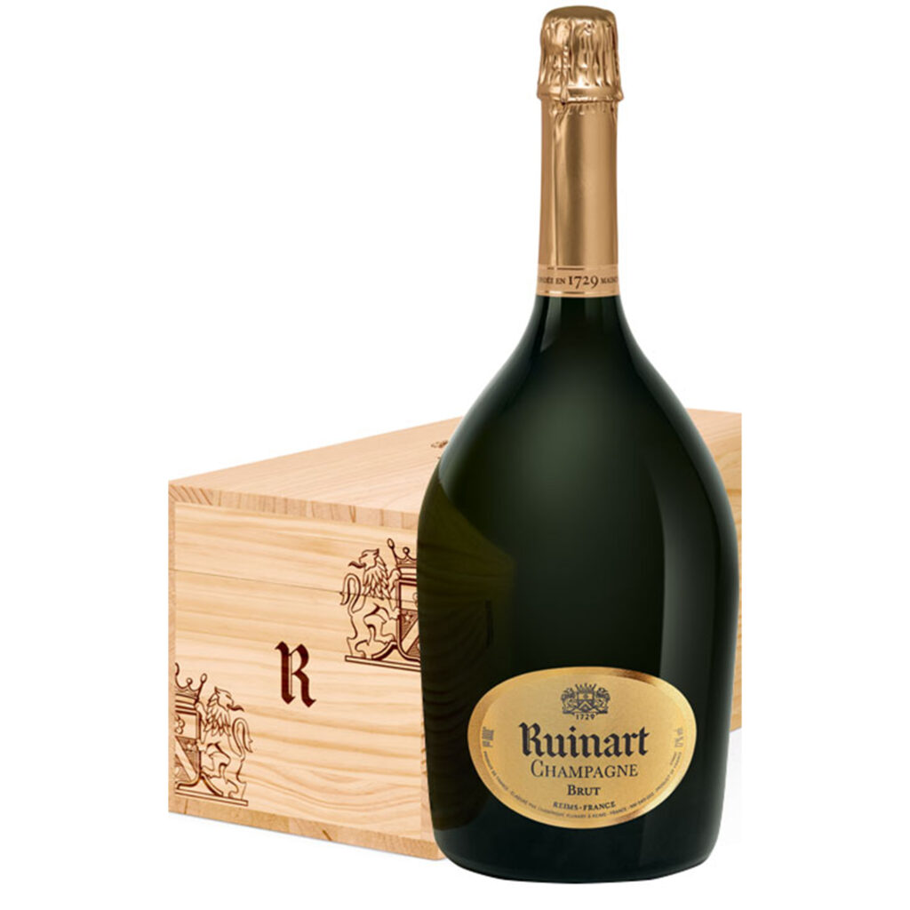 Champagne Ruinart R Jéroboam avec Caisse Bois - Champmarket