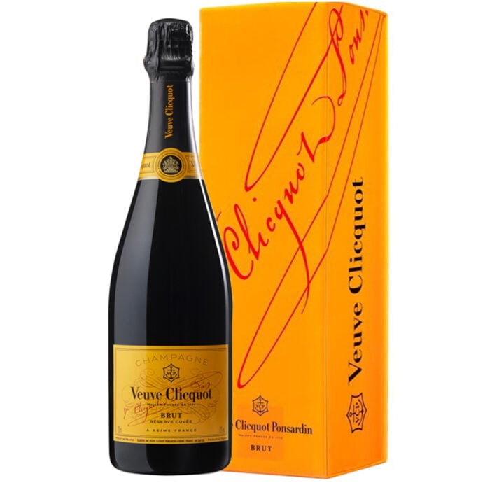 VEUVE CLICQUOT Yellow Label Reserve Cuvee con astuccio