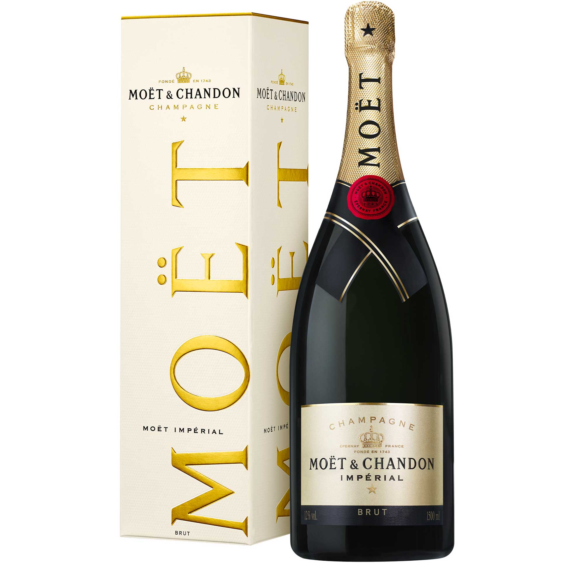 Moët & Chandon Brut Impérial Magnum 1,5L (12% Vol.) avec coffret cadeau