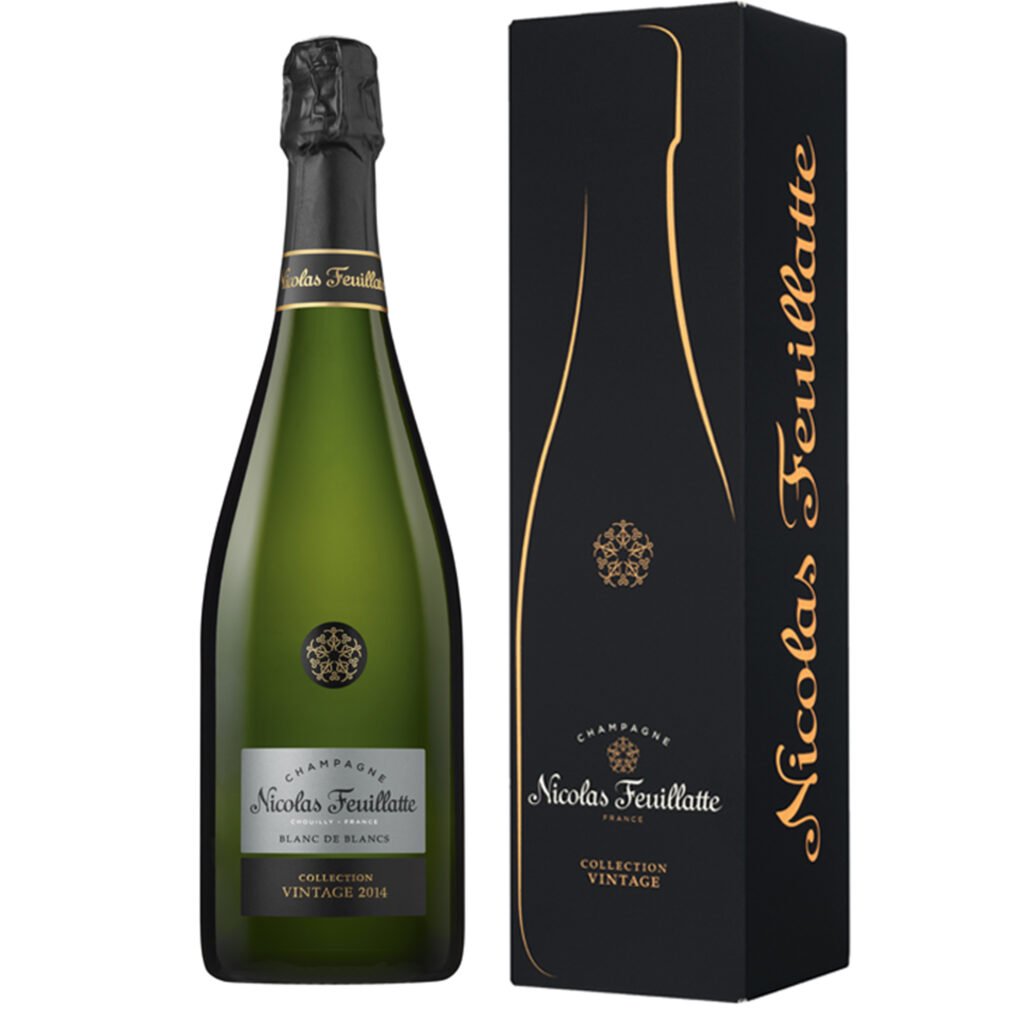 Champagne Nicolas Feuillatte Collection Vintage Blanc de Blancs 2014 Bouteille avec étui - Champmarket