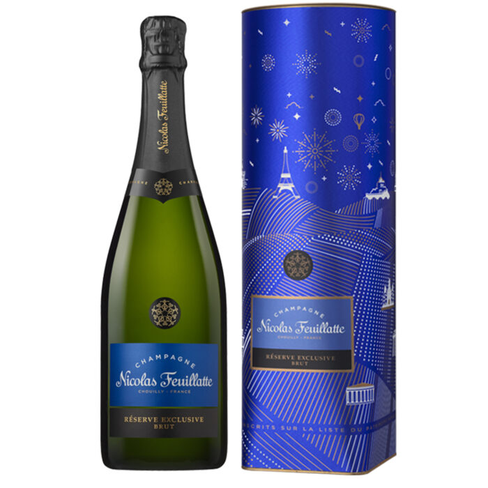 Champagne Nicolas Feuillatte Réserve Exclusive Brut Bouteille Coffret métal - Champmarket