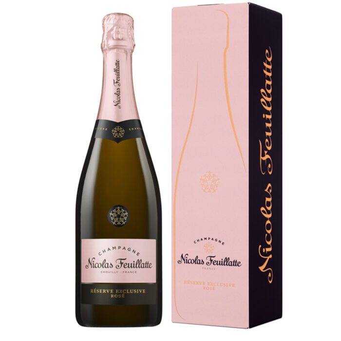 Champagne Nicolas Feuillatte Réserve Exclusive Rosé Bottiglia con astuccio - Champmarket