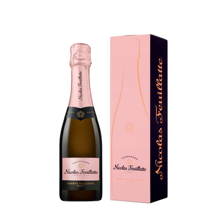 Champagne Nicolas Feuillatte Réserve Exclusive Rosé Mezza bottiglia con astuccio - Champmarket