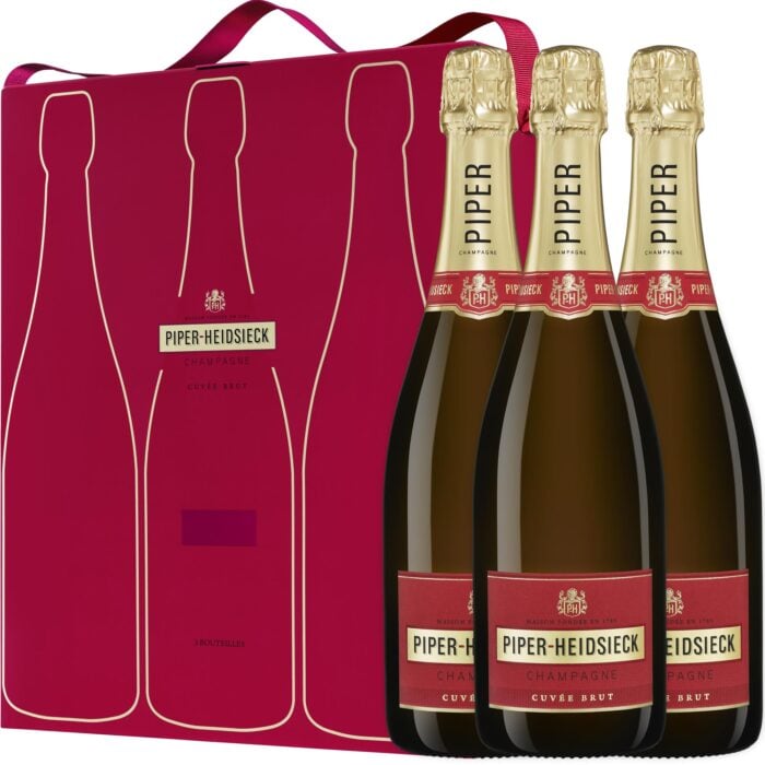 Champagne Piper-Heidsieck Cuvée Brut Coffret Tripack 3 Bouteilles - Champmarket