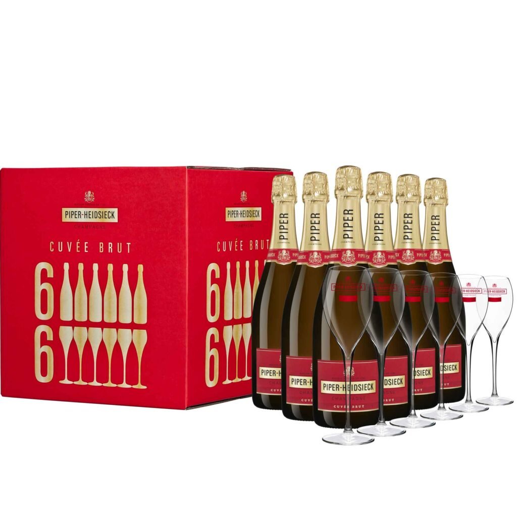 Coffret plaisir : Brut Cuvée Prestige + 2 flûtes