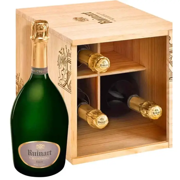 Champagne Ruinart R Caisse-Cave 4 Bouteilles - Champmarket