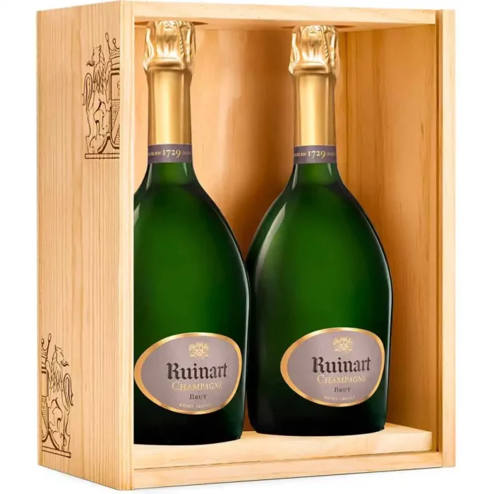 Champagne Ruinart R Brut Coffret Duo 2 Bouteilles - Champmarket