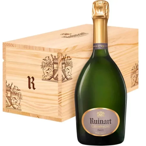 Champagne Ruinart R Jéroboam avec Caisse Bois - Champmarket