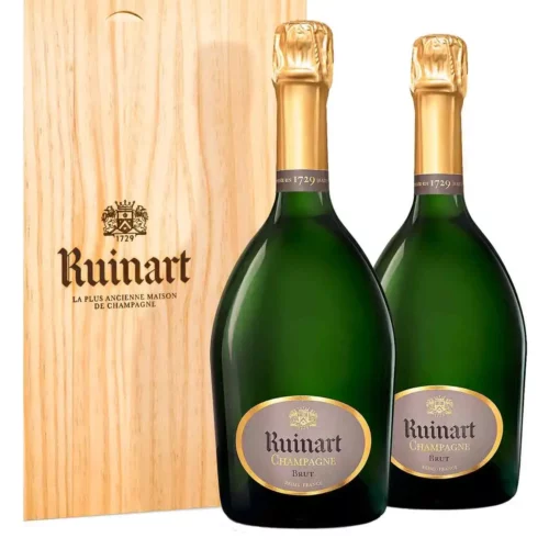 Champagne Ruinart R Brut Coffret Duo 2 Bouteilles - Champmarket