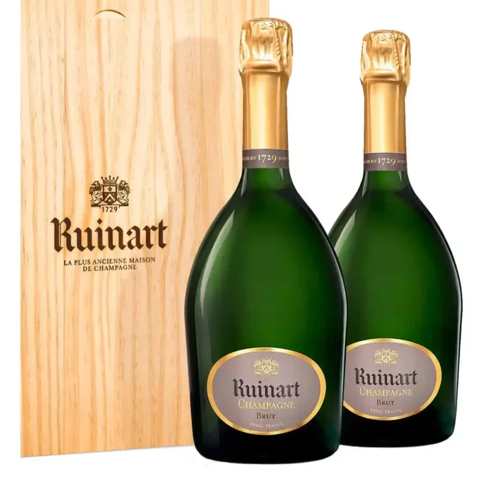 Champagne Ruinart R Brut Coffret Duo 2 Bouteilles - Champmarket