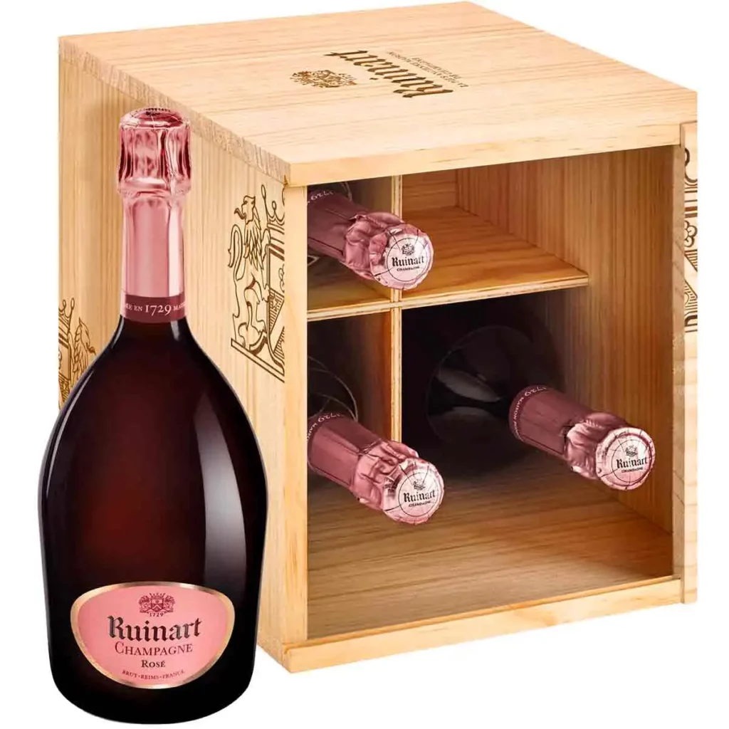 Champagne Ruinart Rosé Caisse-Cave 4 Bouteilles - Champmarket