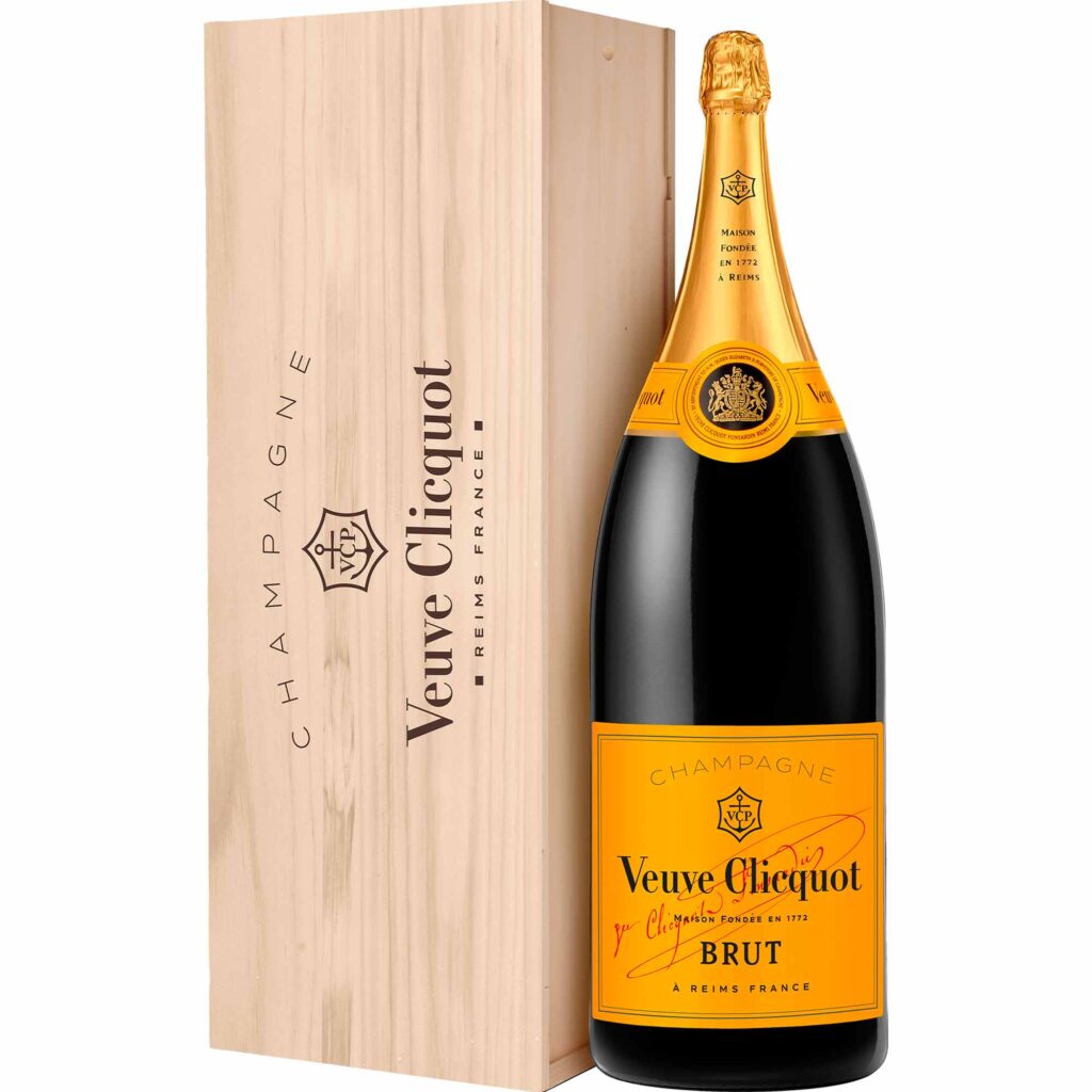 Champagne Veuve Clicquot Brut Carte Jaune Balthazar con box di legno - Champmarket