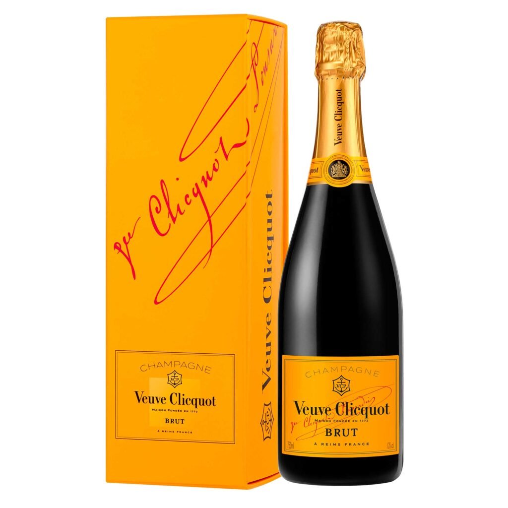 Champagne Veuve Clicquot Brut Carte Jaune Bouteille avec étui - Champmarket