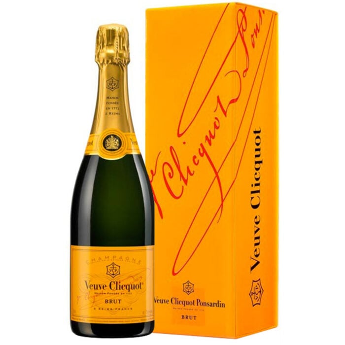 Champagne Veuve Clicquot Brut Carte Jaune Bouteille avec étui - Champmarket