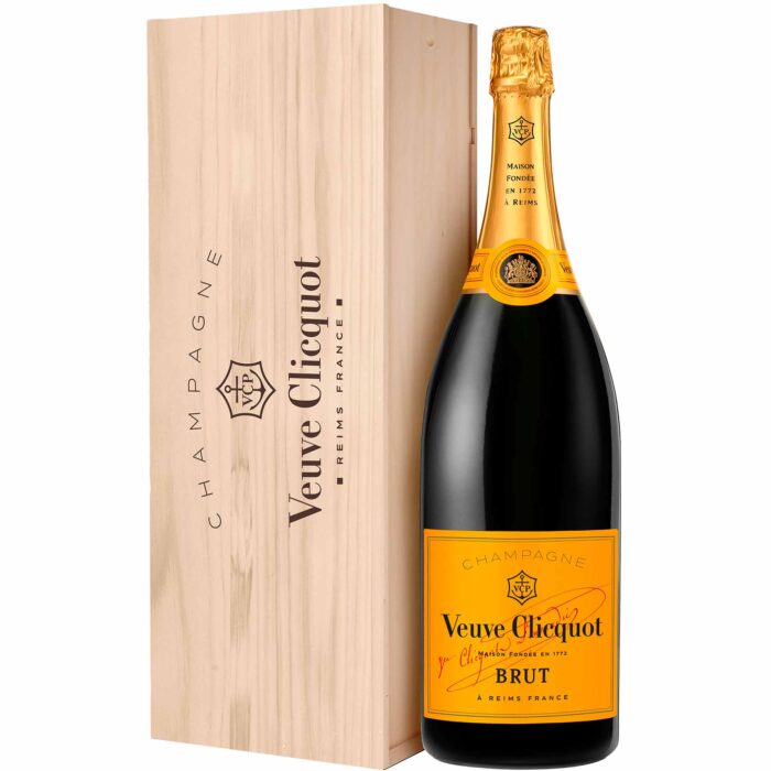 Champagne Veuve Clicquot Brut Carte Jaune Jeroboam con box di legno - Champmarket