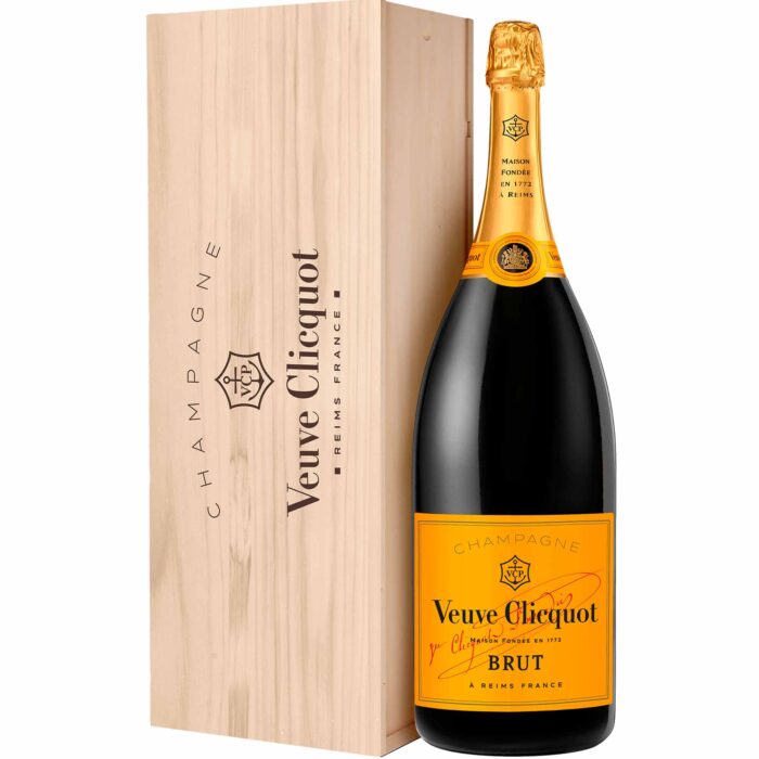 Champagne Veuve Clicquot Brut Carte Jaune Mathusalem con box di legno - Champmarket