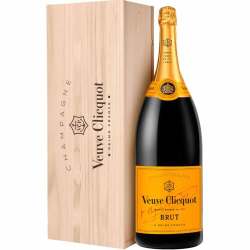 Champagne Veuve Clicquot Brut Carte Jaune Salmanazar con box di legno - Champmarket