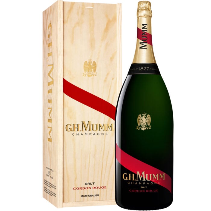 Champagne Mumm Cordon Rouge Brut Mathusalem wooden case - Champmarket