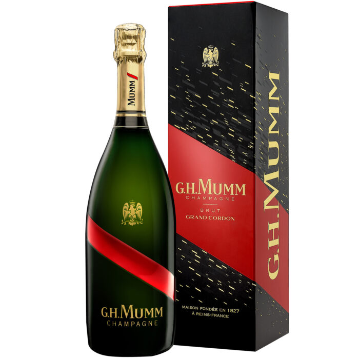Champagne Mumm Grand Cordon bouteille avec étui - Champmarket