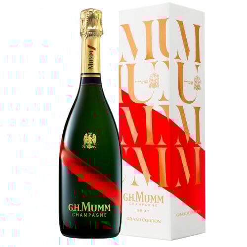 Champagne Mumm Grand Cordon bouteille avec étui - Champmarket