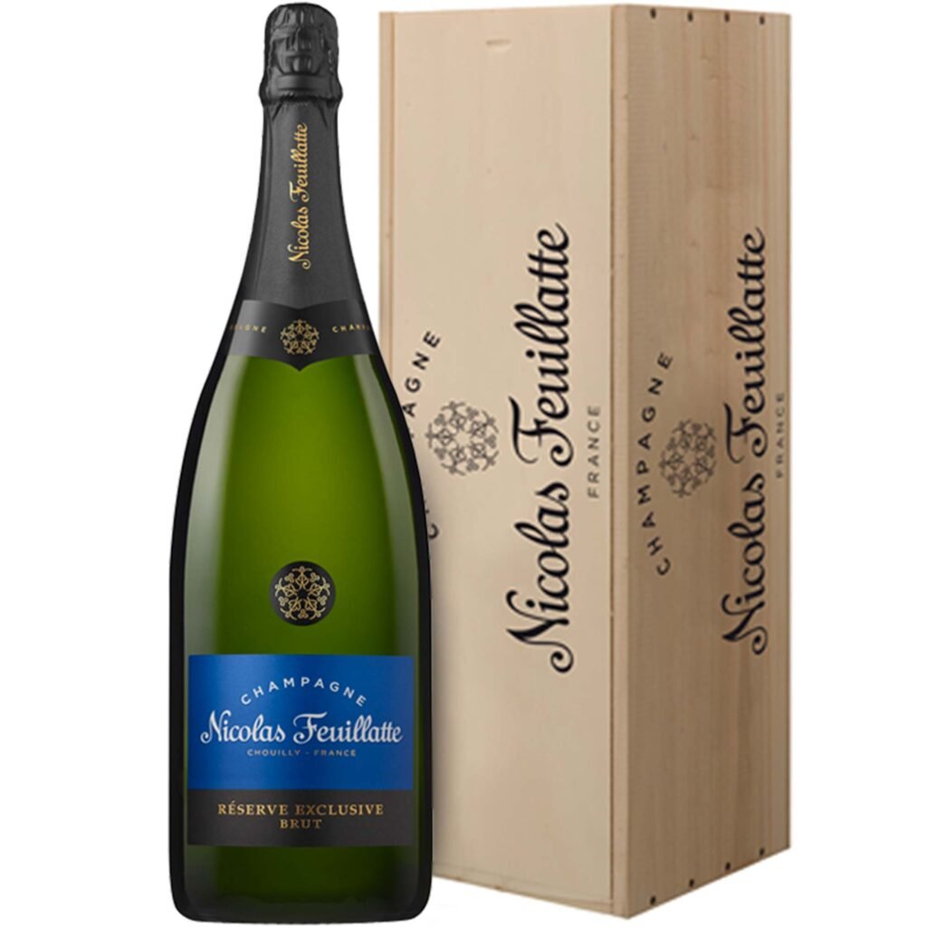 Champagne Nicolas Feuillatte Réserve Exclusive Brut Balthazar avec Caisse Bois - Champmarket