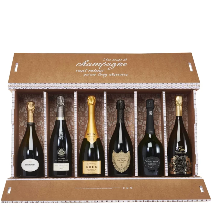 Coffret personnalisable 6 bouteilles de Champagne - Champmarket