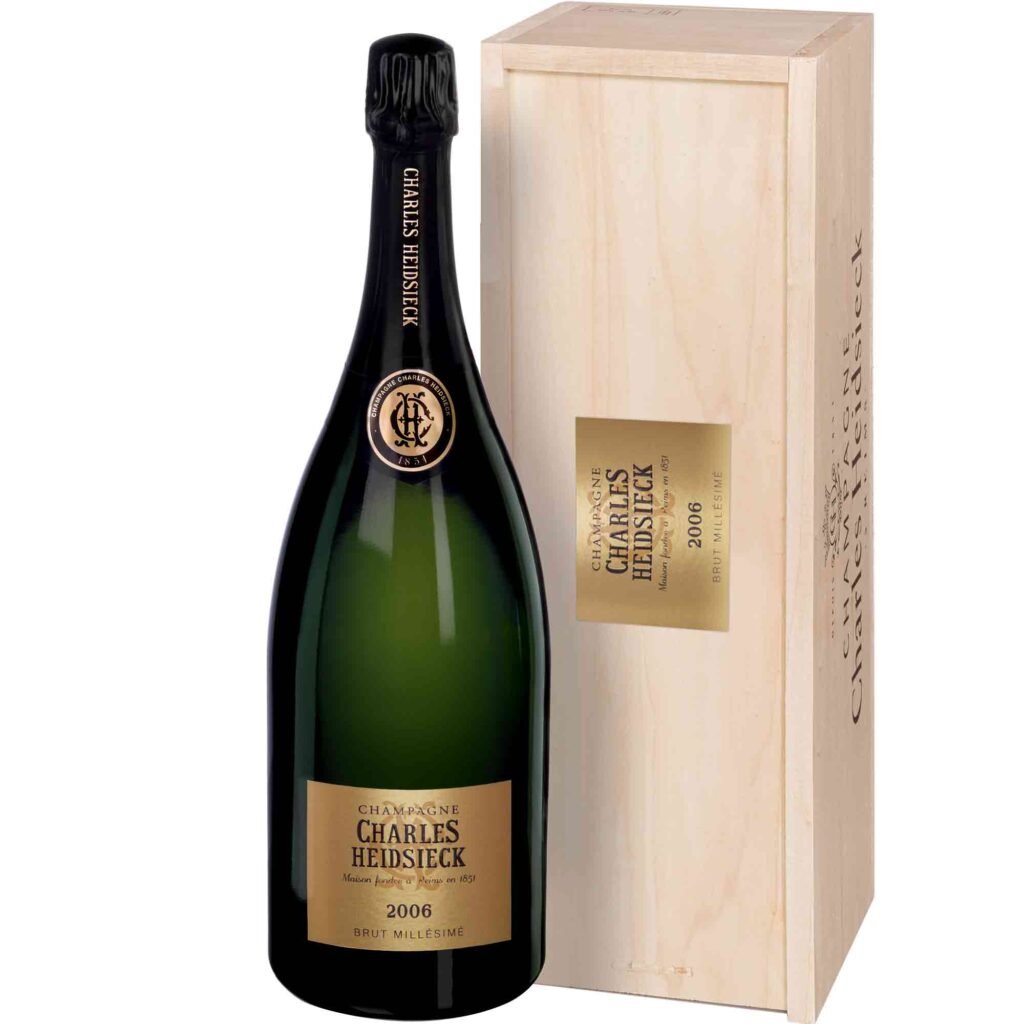 Champagne Charles Heidsieck Brut Millésimé 2006 Magnum avec caisse bois - Champmarket