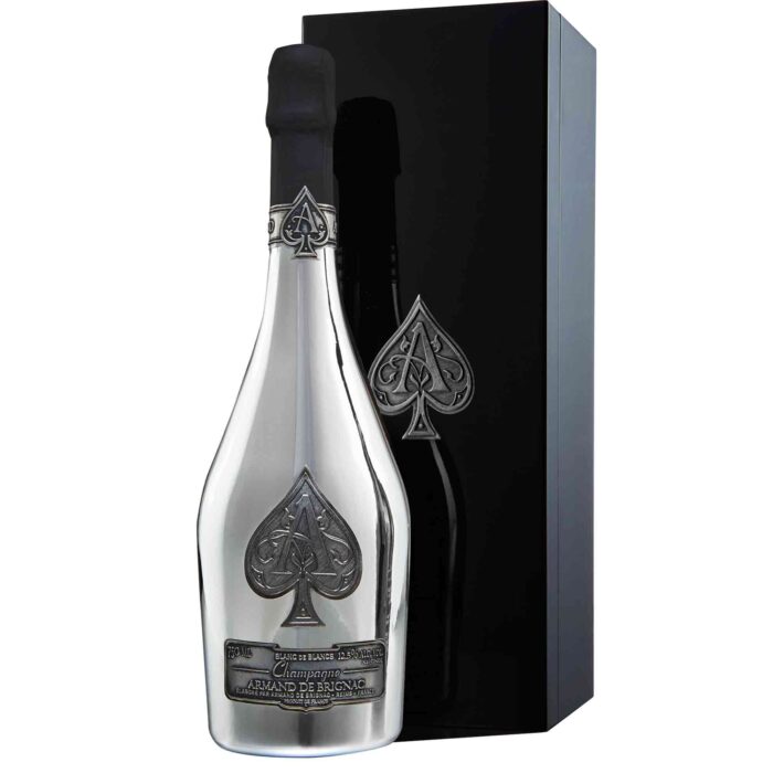 Champagne Armand de Brignac Blanc de Blancs Silver Bottiglia con box - Champmarket