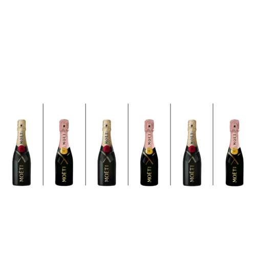 Coffret Mini Moët 6 quarts-de-bouteilles Champagne Moët & Chandon - Champmarket