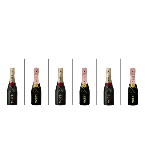 Coffret Mini Moët 6 quarts-de-bouteilles Champagne Moët & Chandon - Champmarket