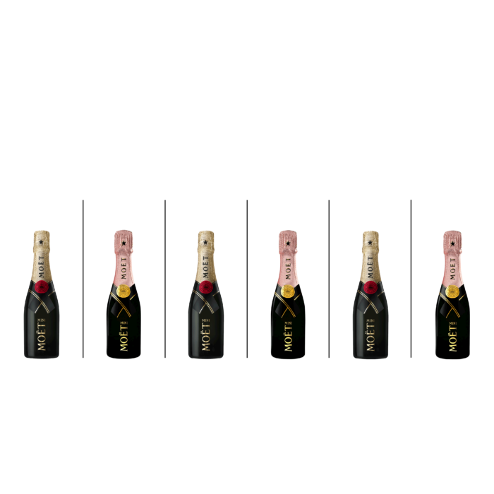 Coffret Mini Moët 6 quarts-de-bouteilles Champagne Moët & Chandon - Champmarket