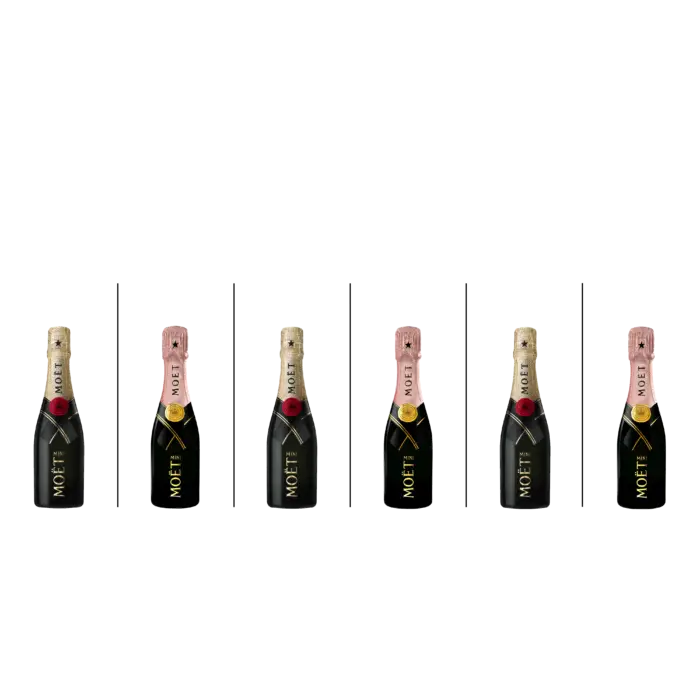 Coffret Mini Moët 6 quarts-de-bouteilles Champagne Moët & Chandon - Champmarket