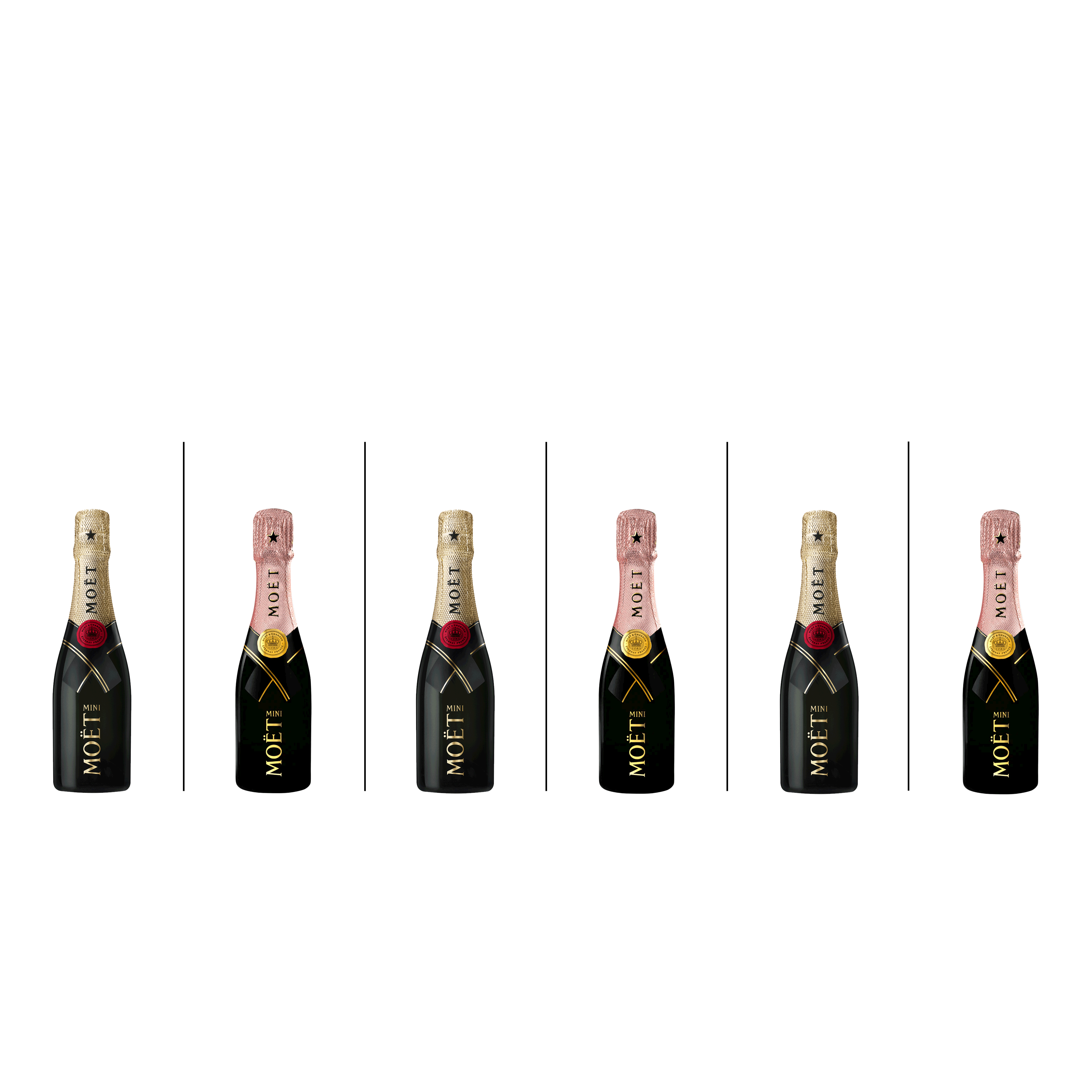 mini moet bottles