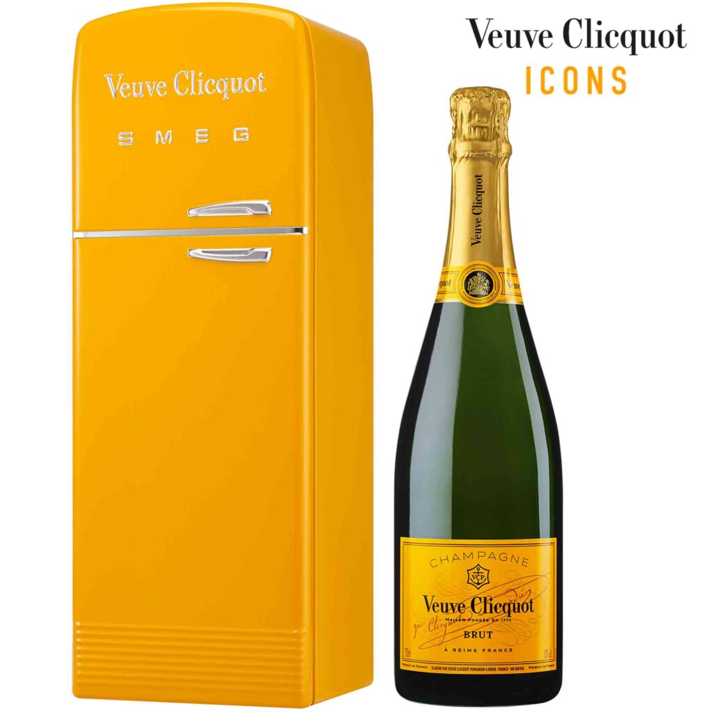 Champagne Veuve Clicquot ICONS Fridge Brut Carte Jaune Bouteille - Champmarket