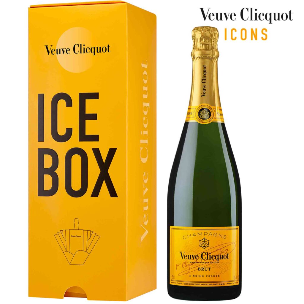 Champagne Veuve Clicquot ICONS Ice Box Brut Carte Jaune Bottiglia - Champmarket