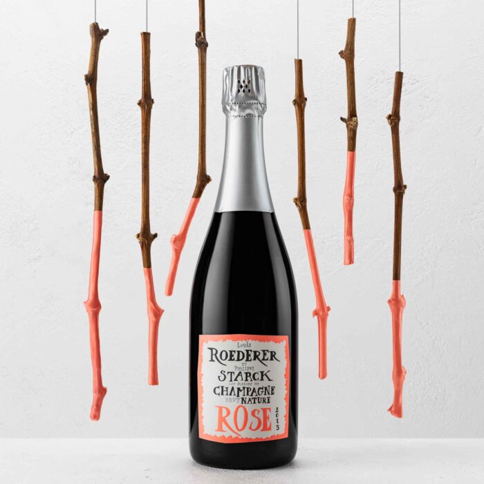 Champagne Louis Roederer Brut Nature Rosé 2015 par Philippe Starck Bouteille - Champmarket