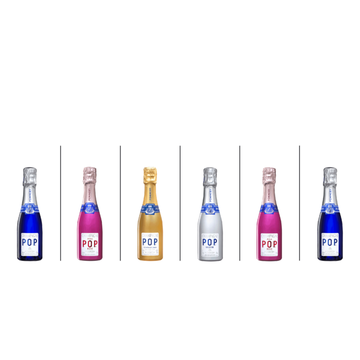 Coffret Mini 6 quarts-de-bouteilles Champagne Pommery Pop - Champmarket