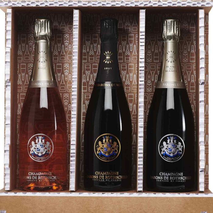 Coffret Trio 3 bouteilles Champagne Barons de Rothschild - Champmarket