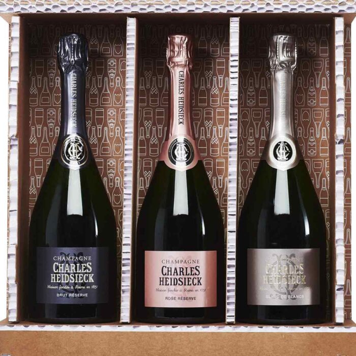 Coffret Trio 3 bouteilles Champagne Charles Heidsieck - Champmarket