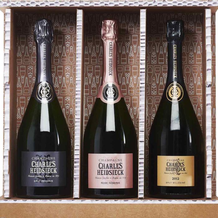 Coffret Trio 3 bouteilles Champagne Charles Heidsieck - Champmarket