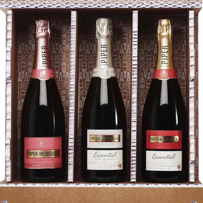 Coffret Trio 3 bouteilles Champagne Piper-Heidsieck - Champmarket